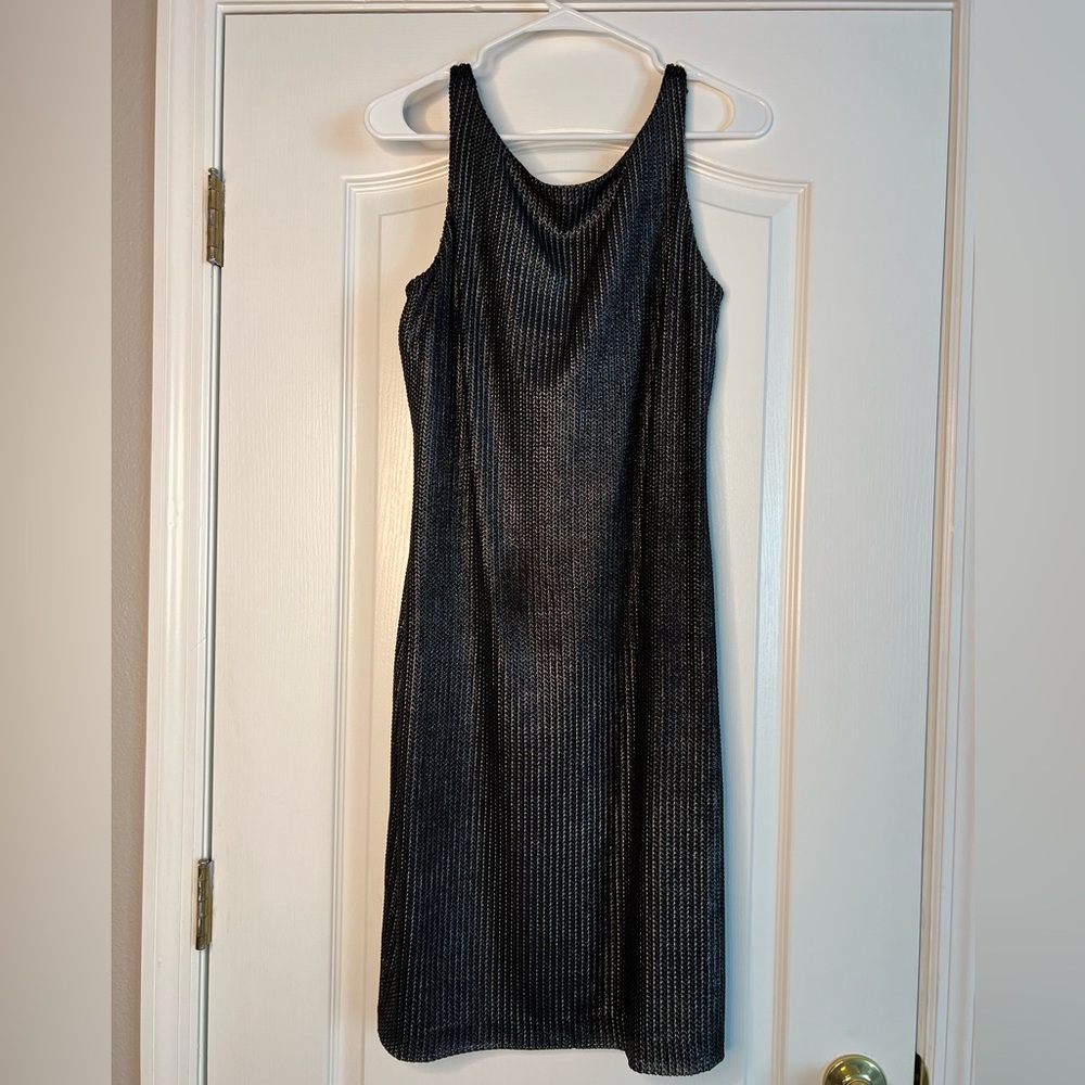 Ralph Lauren Black Metallic Mini Dress